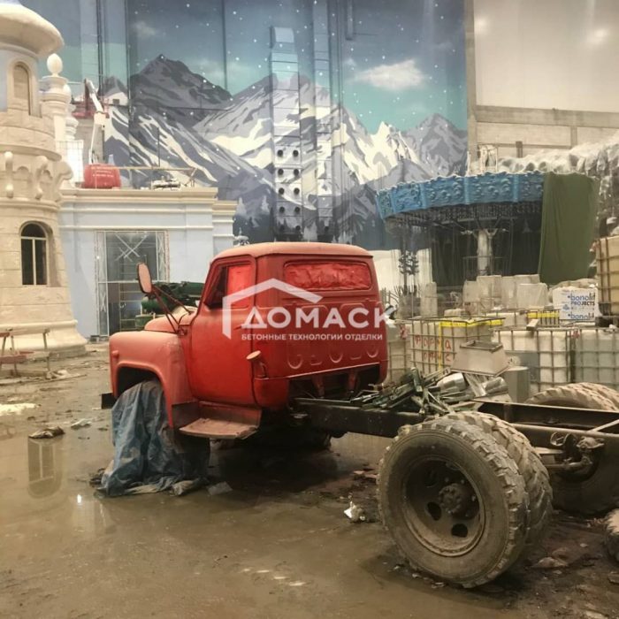 Парк развлечений "Остров мечты", печатный бетон Домаск 24000 м2, г. Москва